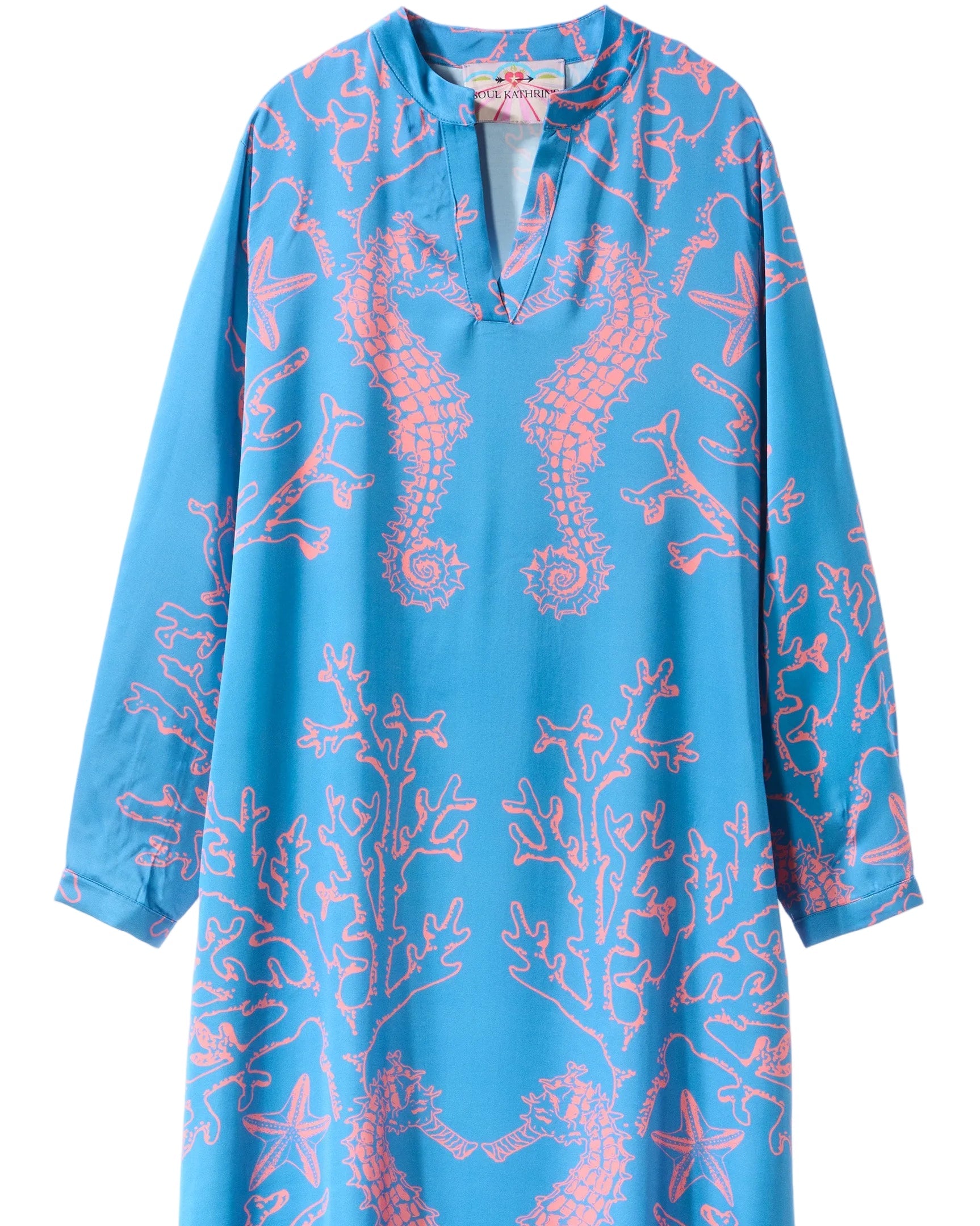 Langes Kleid | Blau