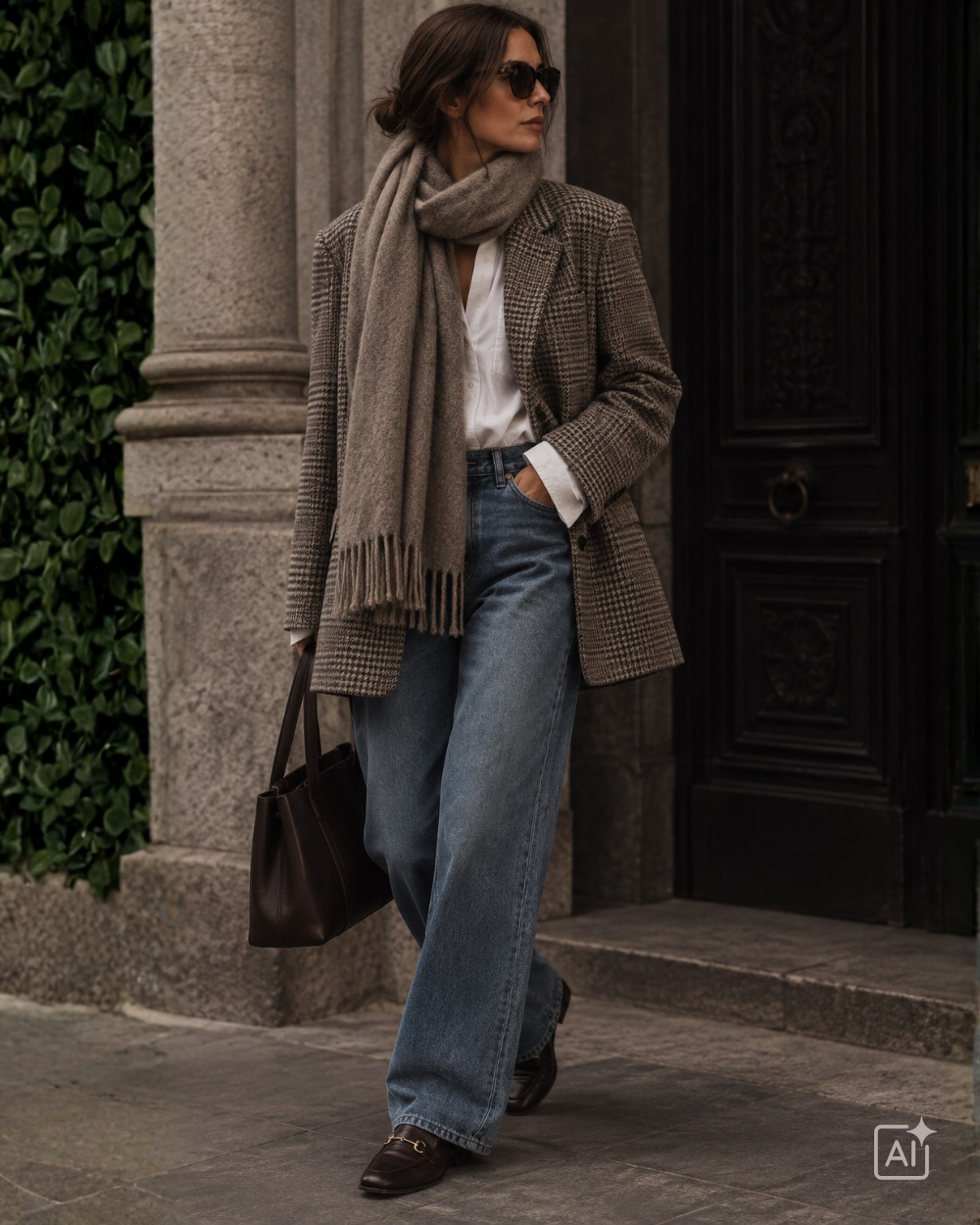 Karierter Blazer