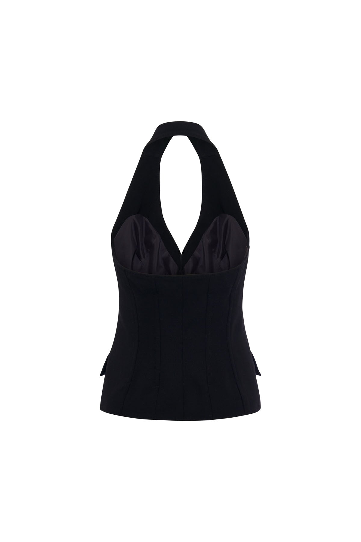 Neckholder Top | Schwarz