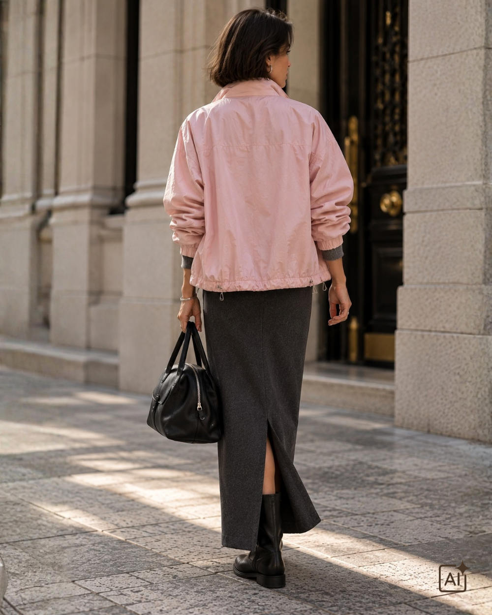 Taft Blouson in Rosa
