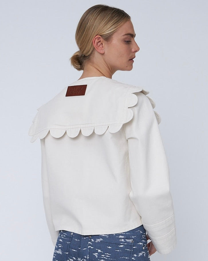Jeans Jacke | Weiß