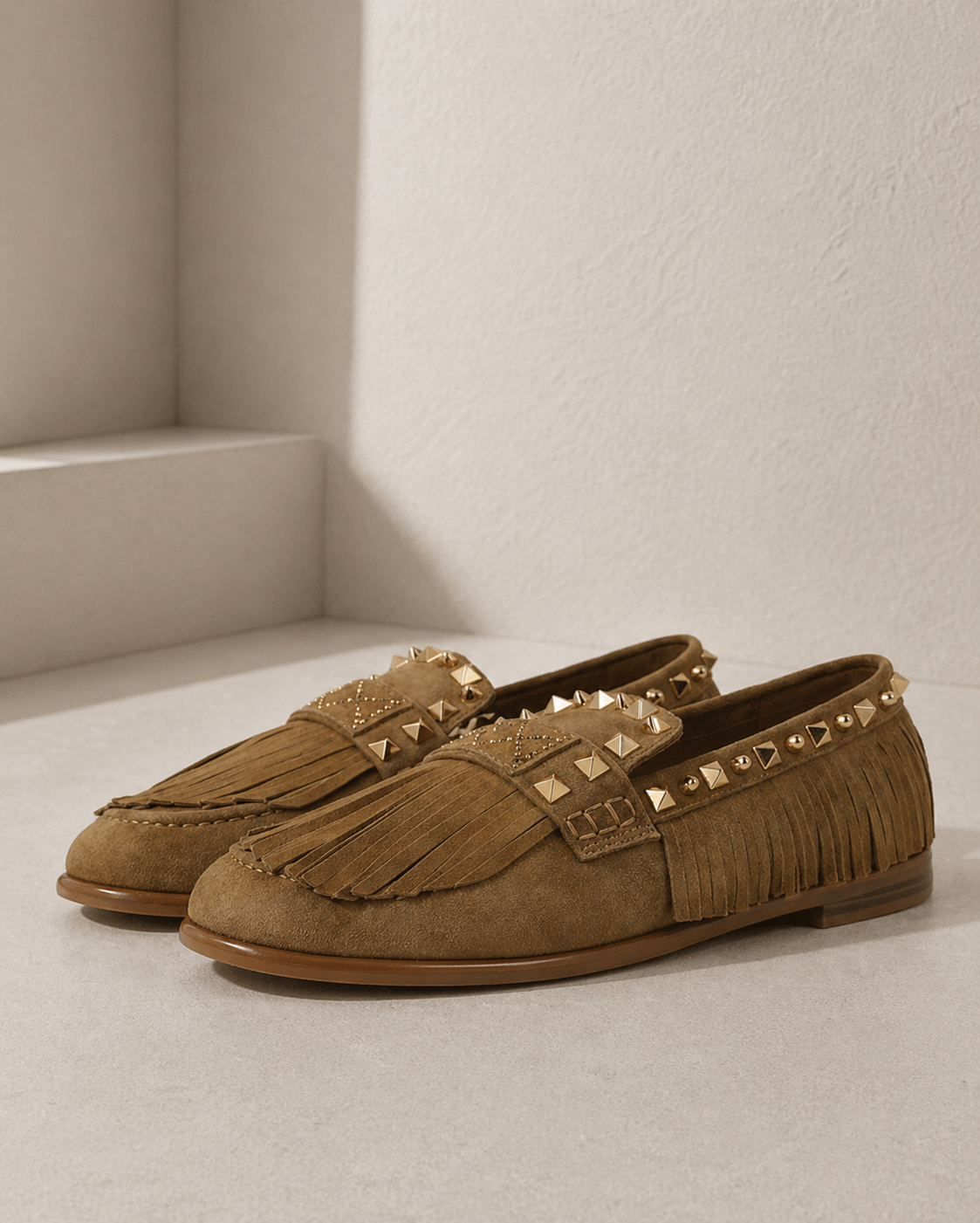 Loafer mit Fransen