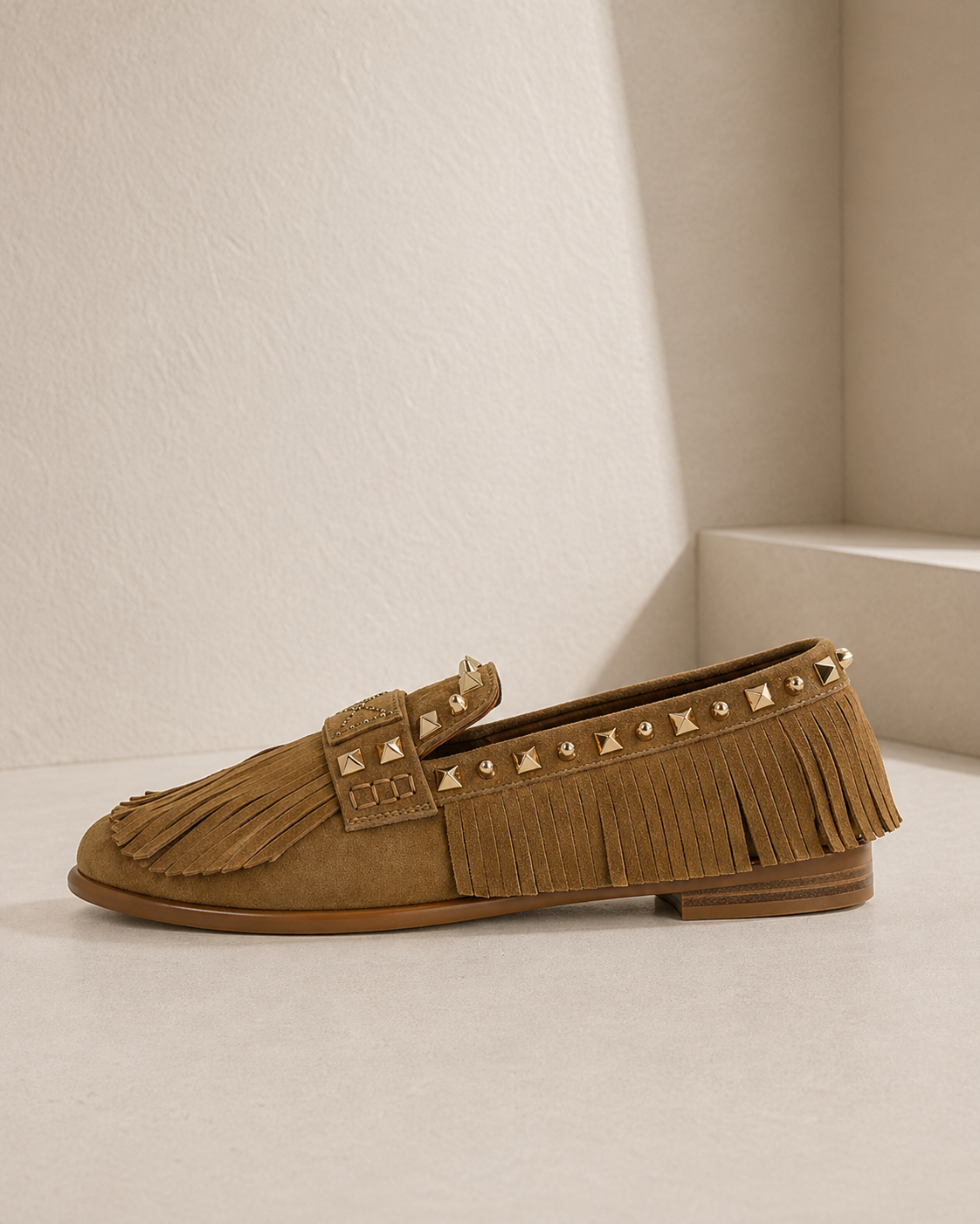 Loafer mit Fransen