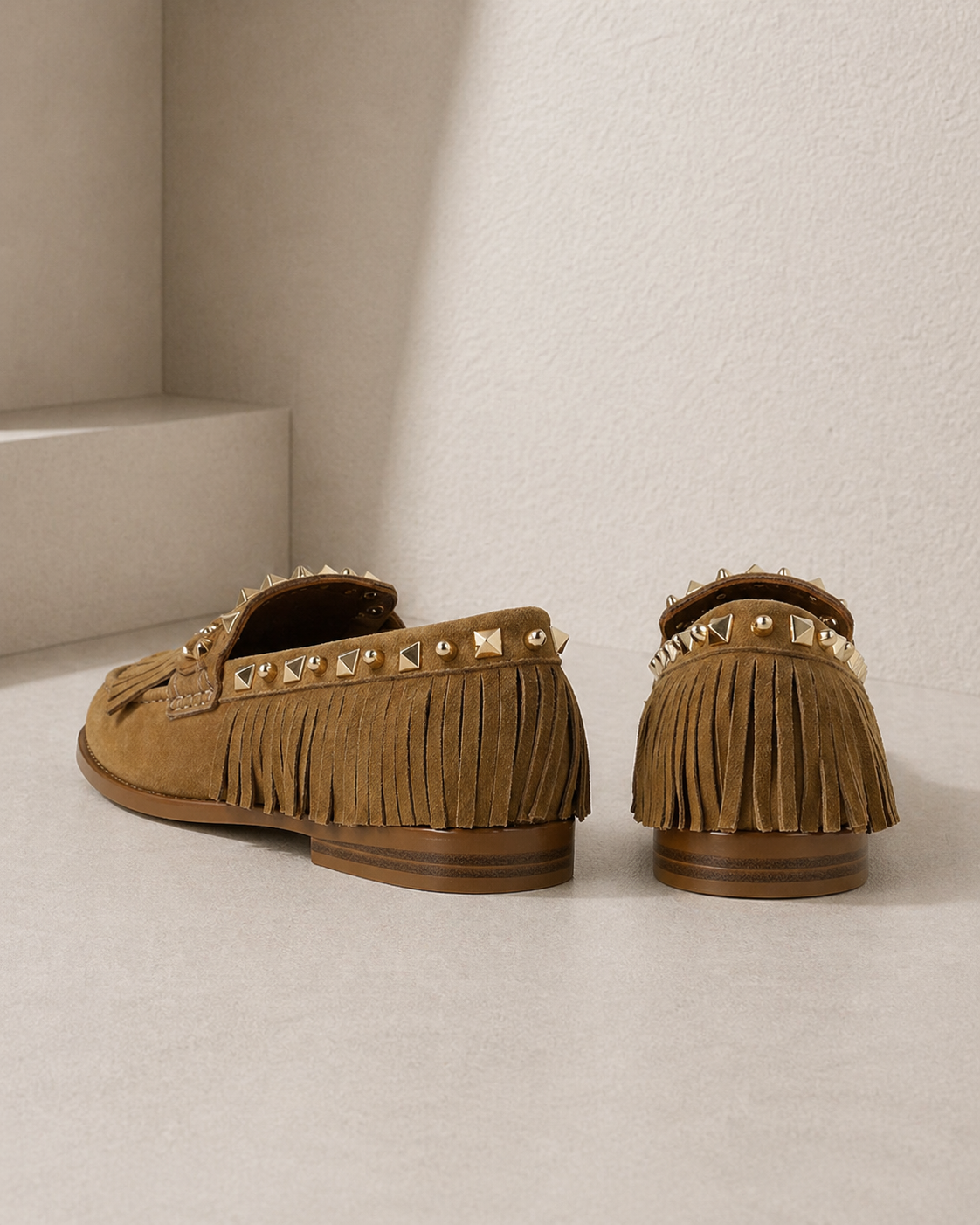 Loafer mit Fransen