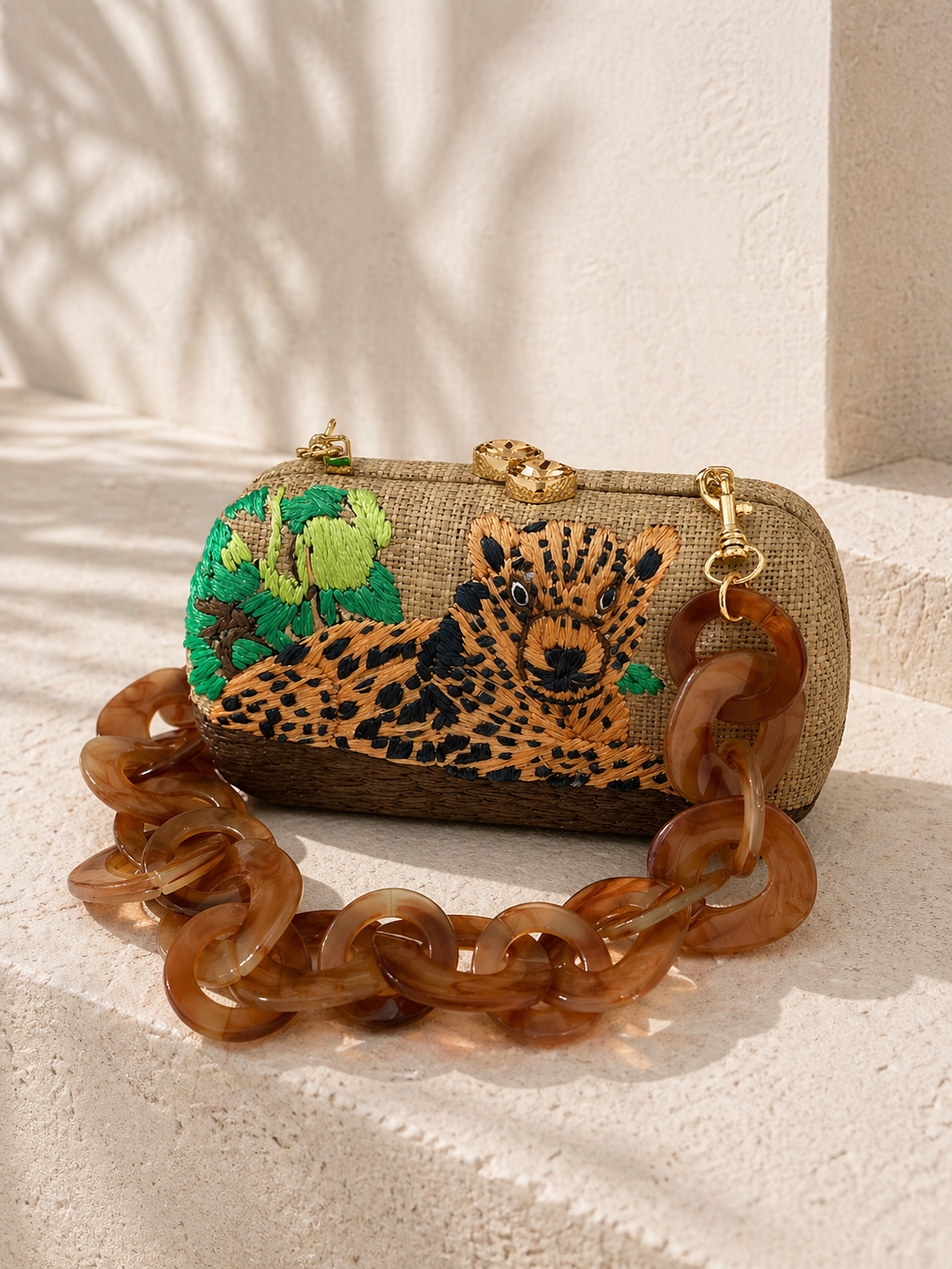 Clutch Josephine in Leopard