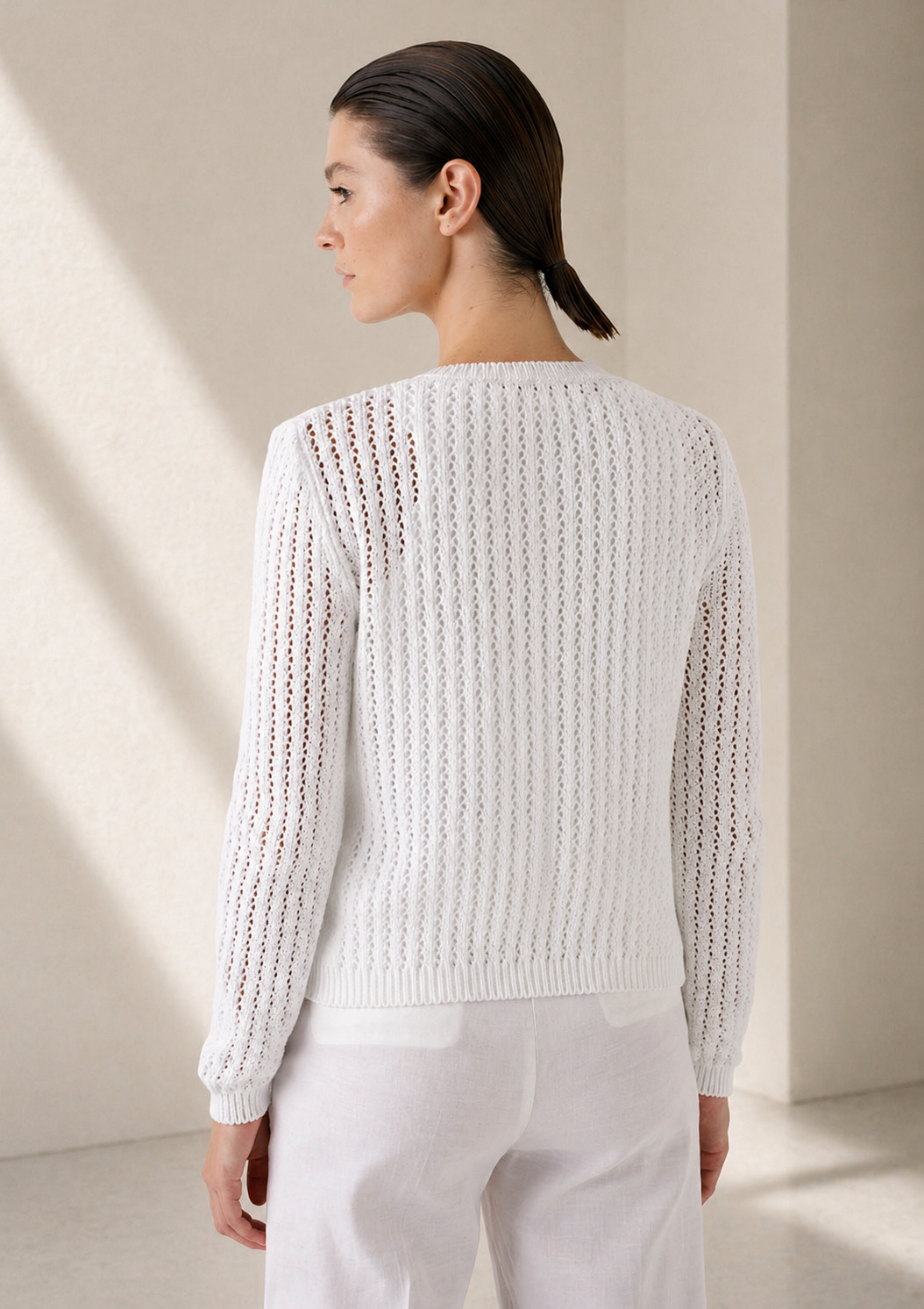 Strickjacke | Weiß