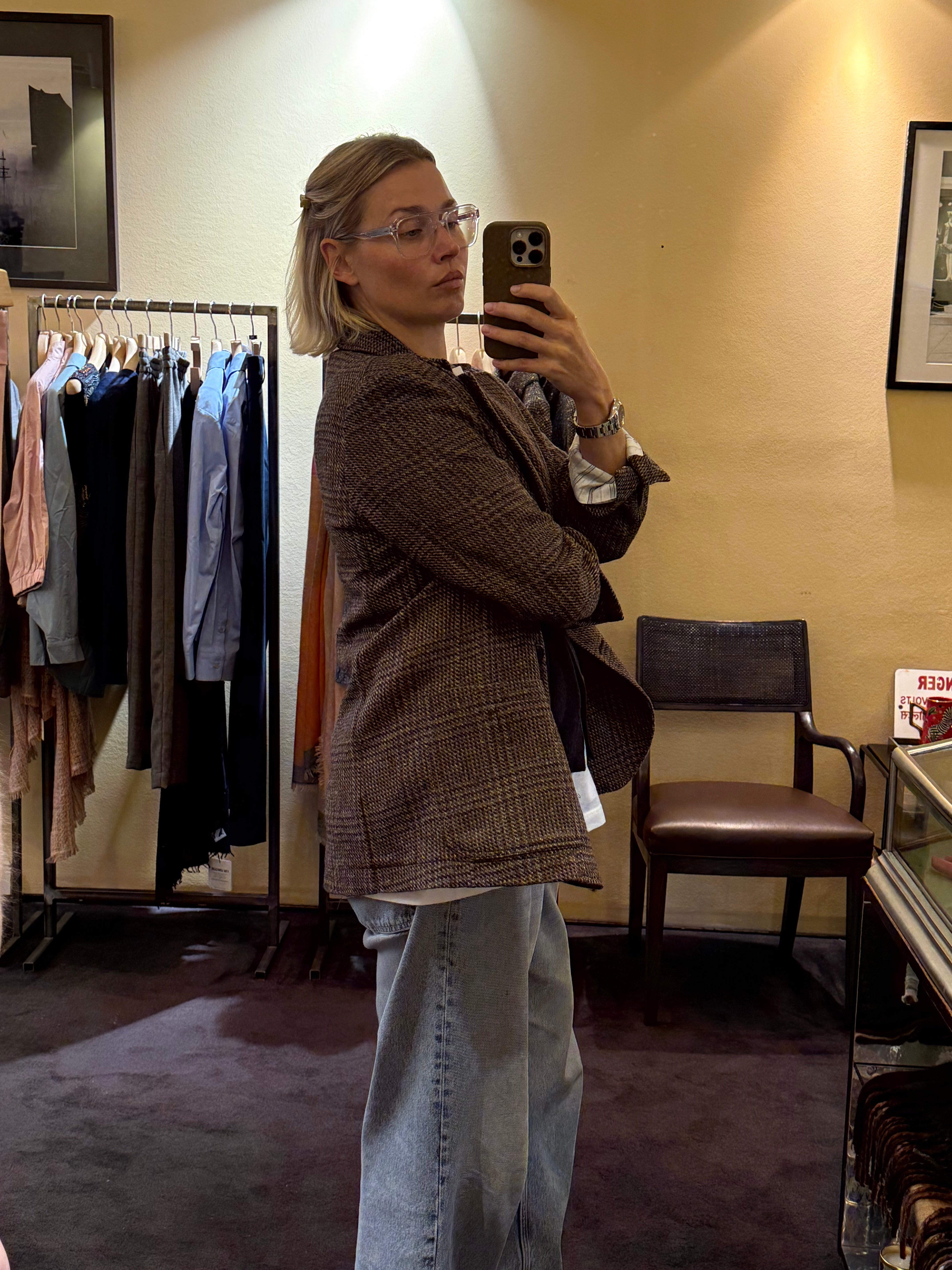 Karierter Blazer