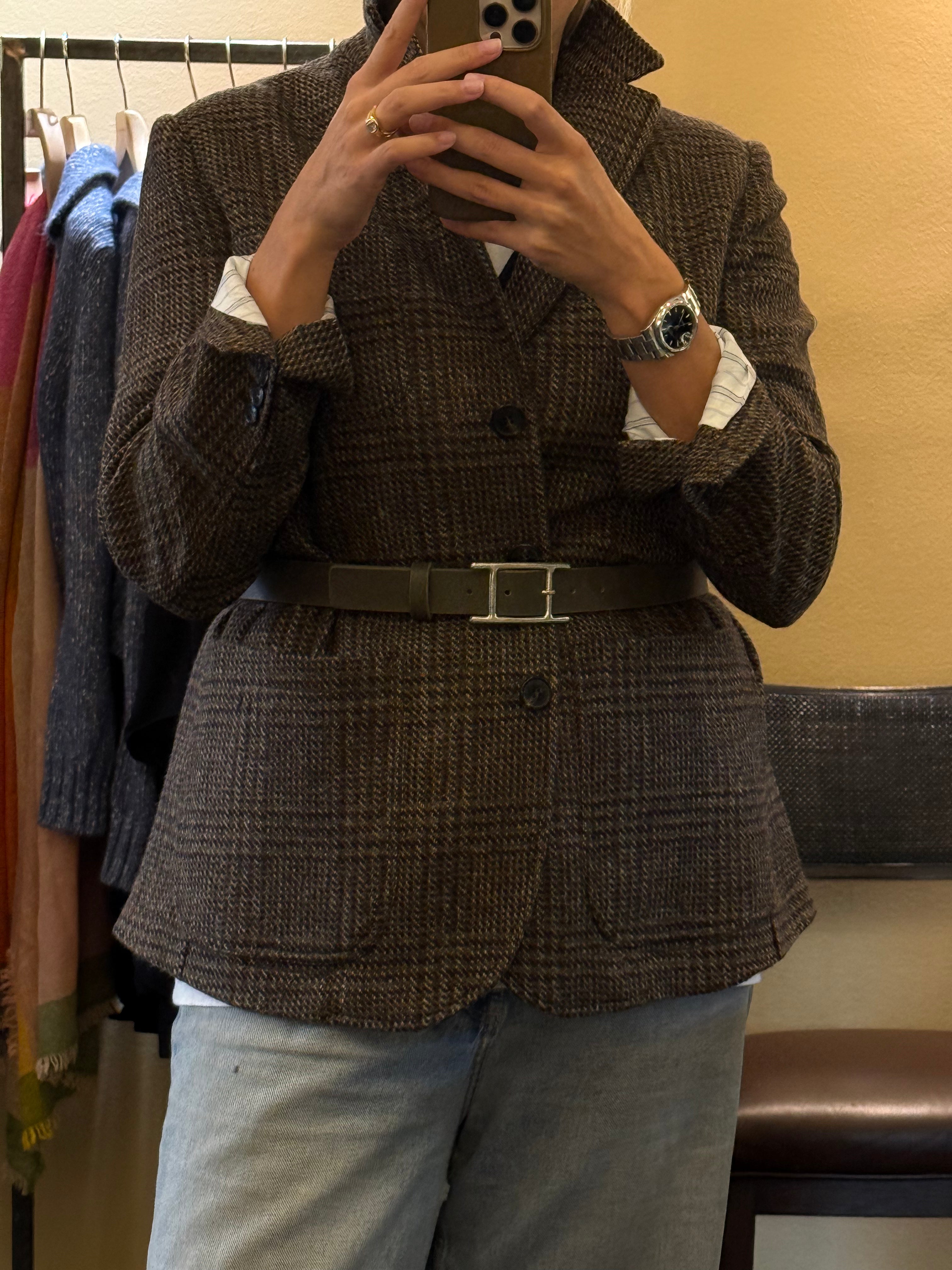 Karierter Blazer