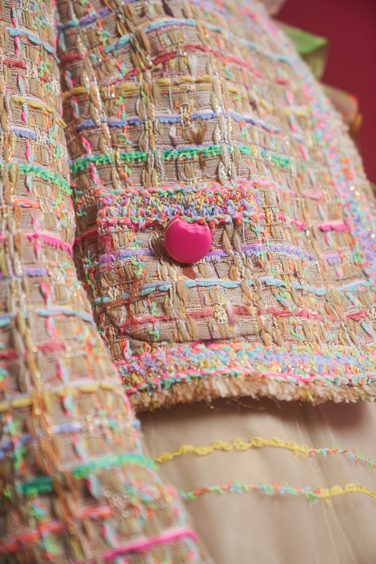 Macaron Tweed Jacke
