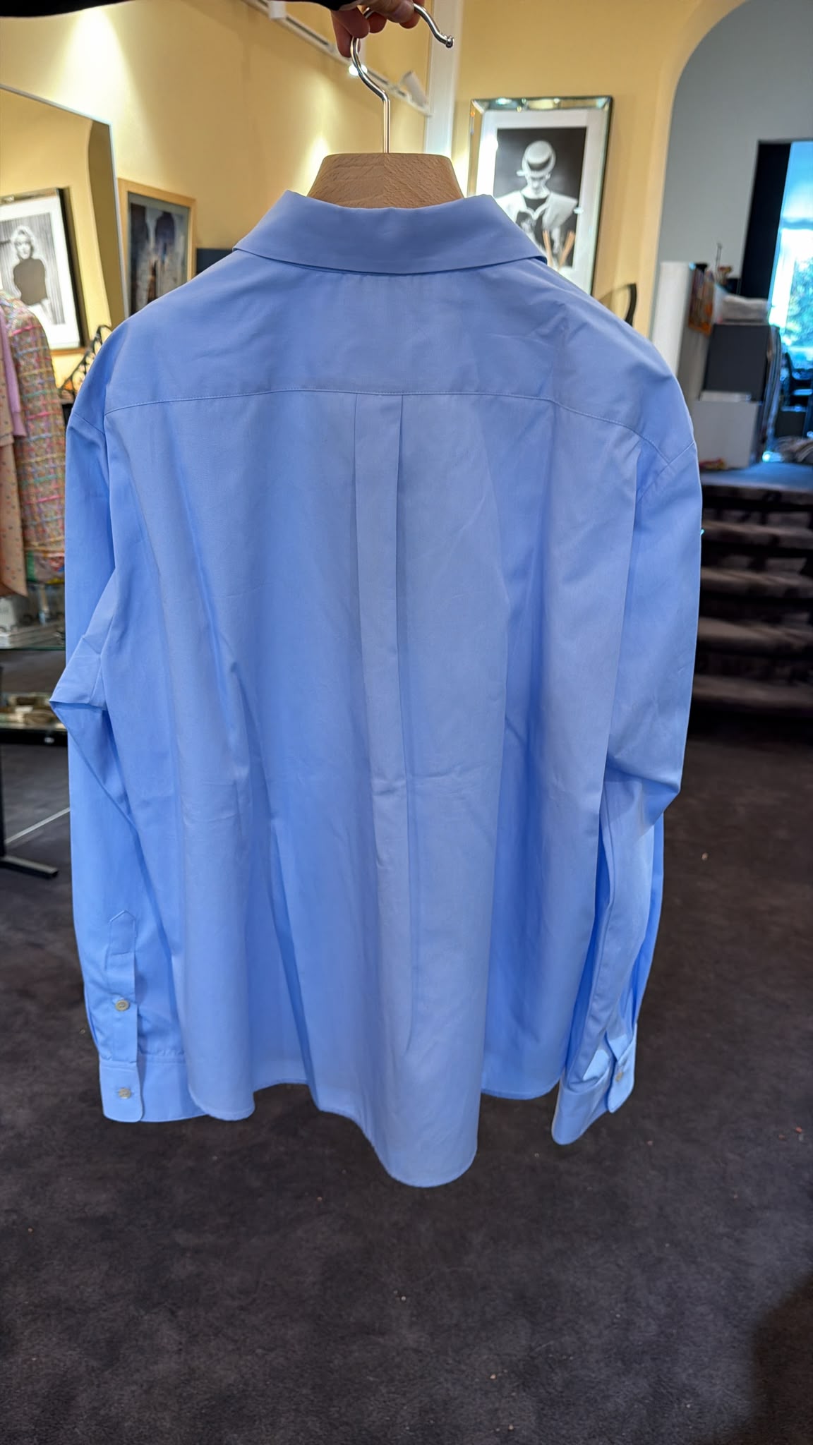 Blaue Bluse