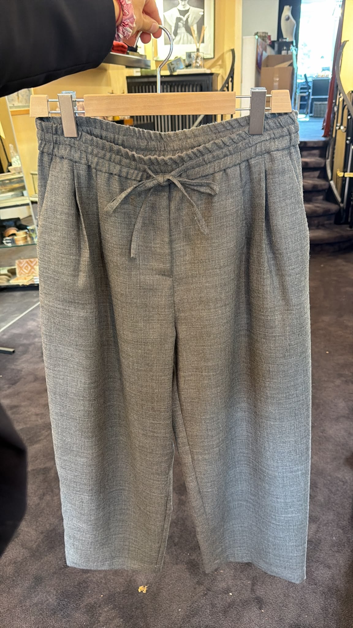 Hose mit Gummizug | Grau