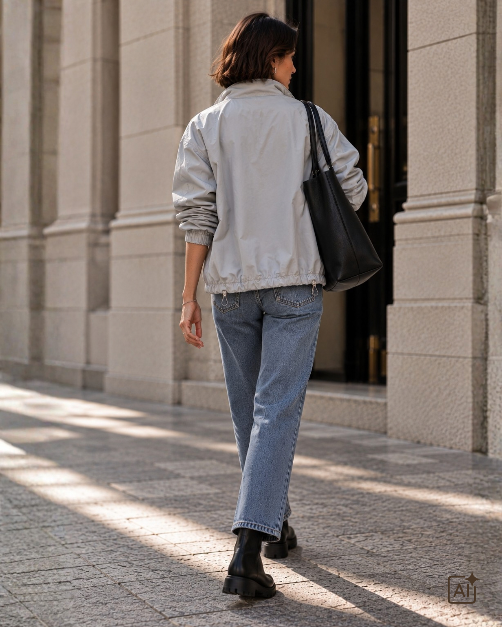 Taft Blouson | Pearl