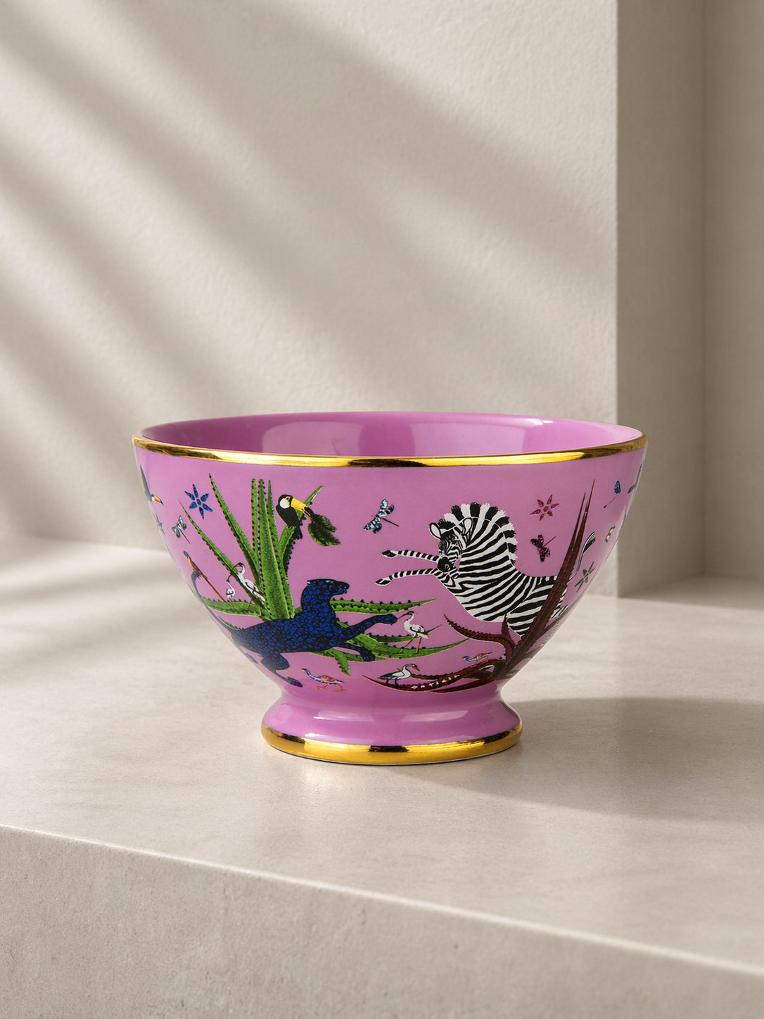 Jungle Schale in Pink