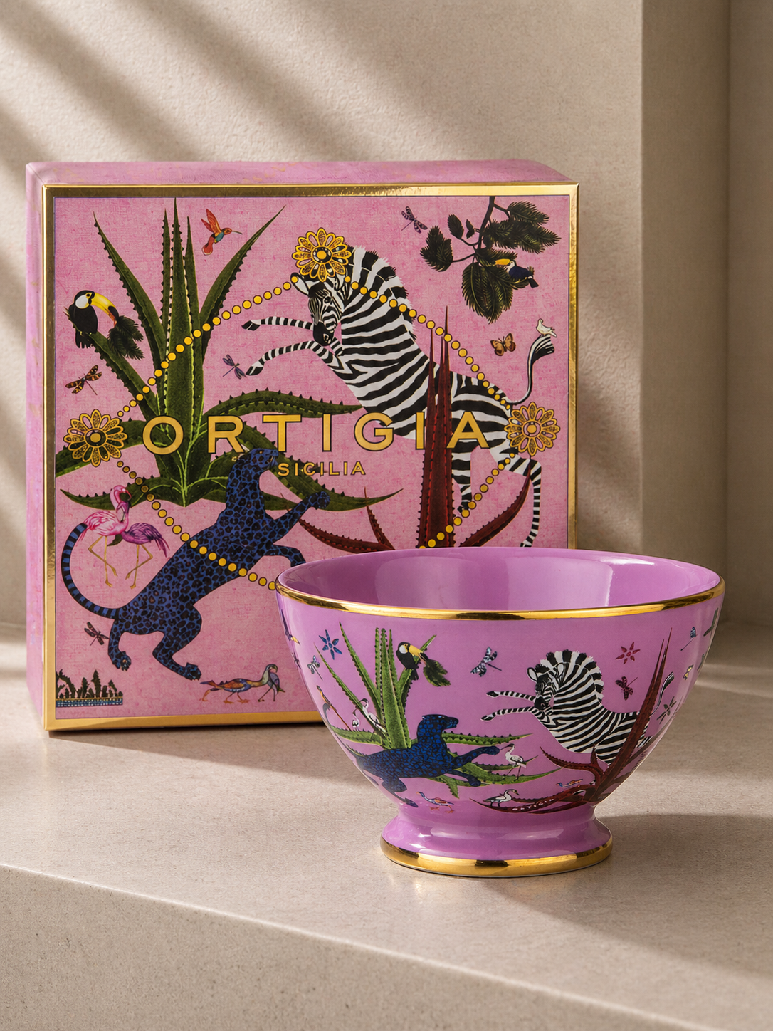 Jungle Schale in Pink
