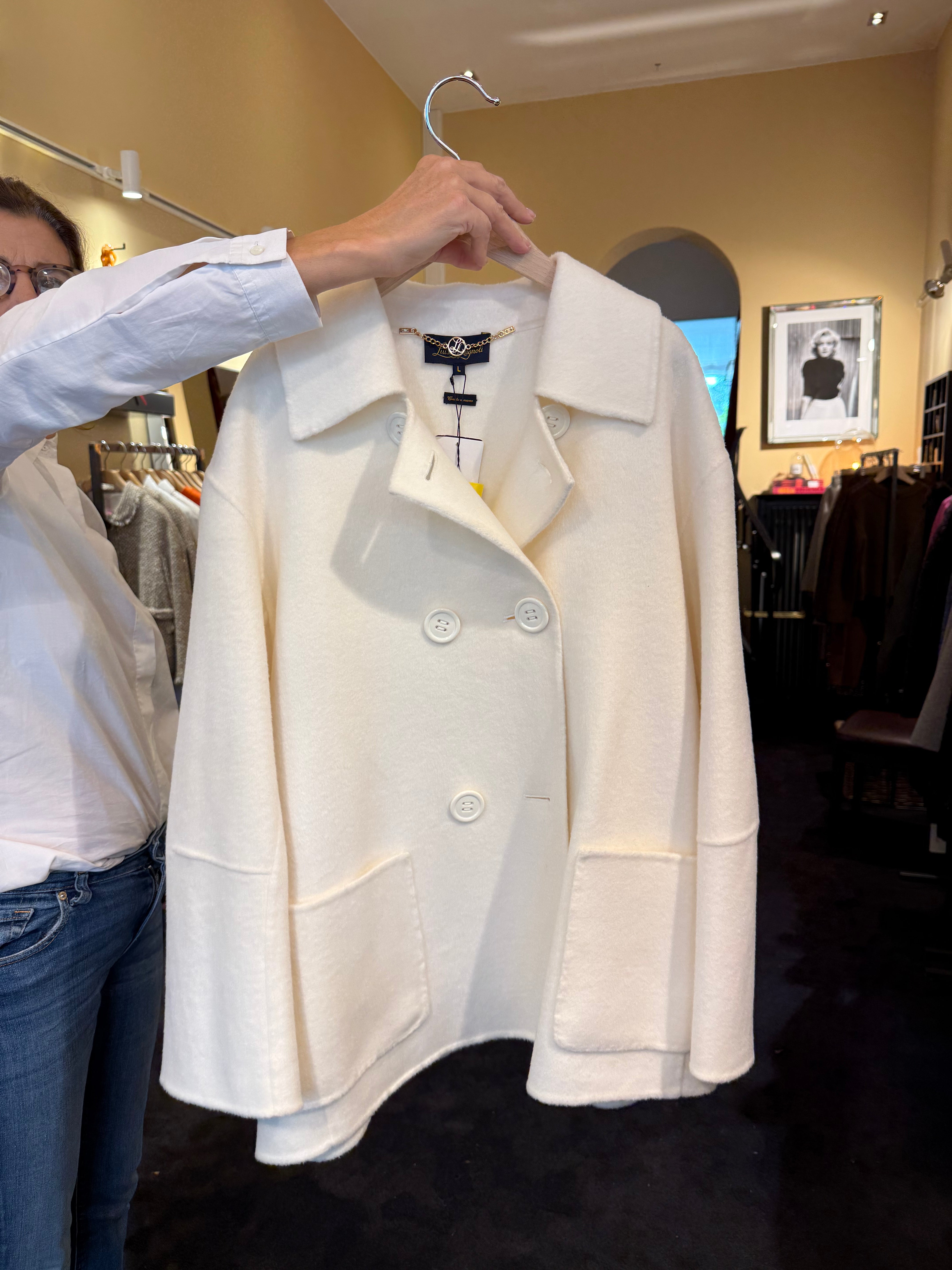 Double-Face Canban Jacke Off-White