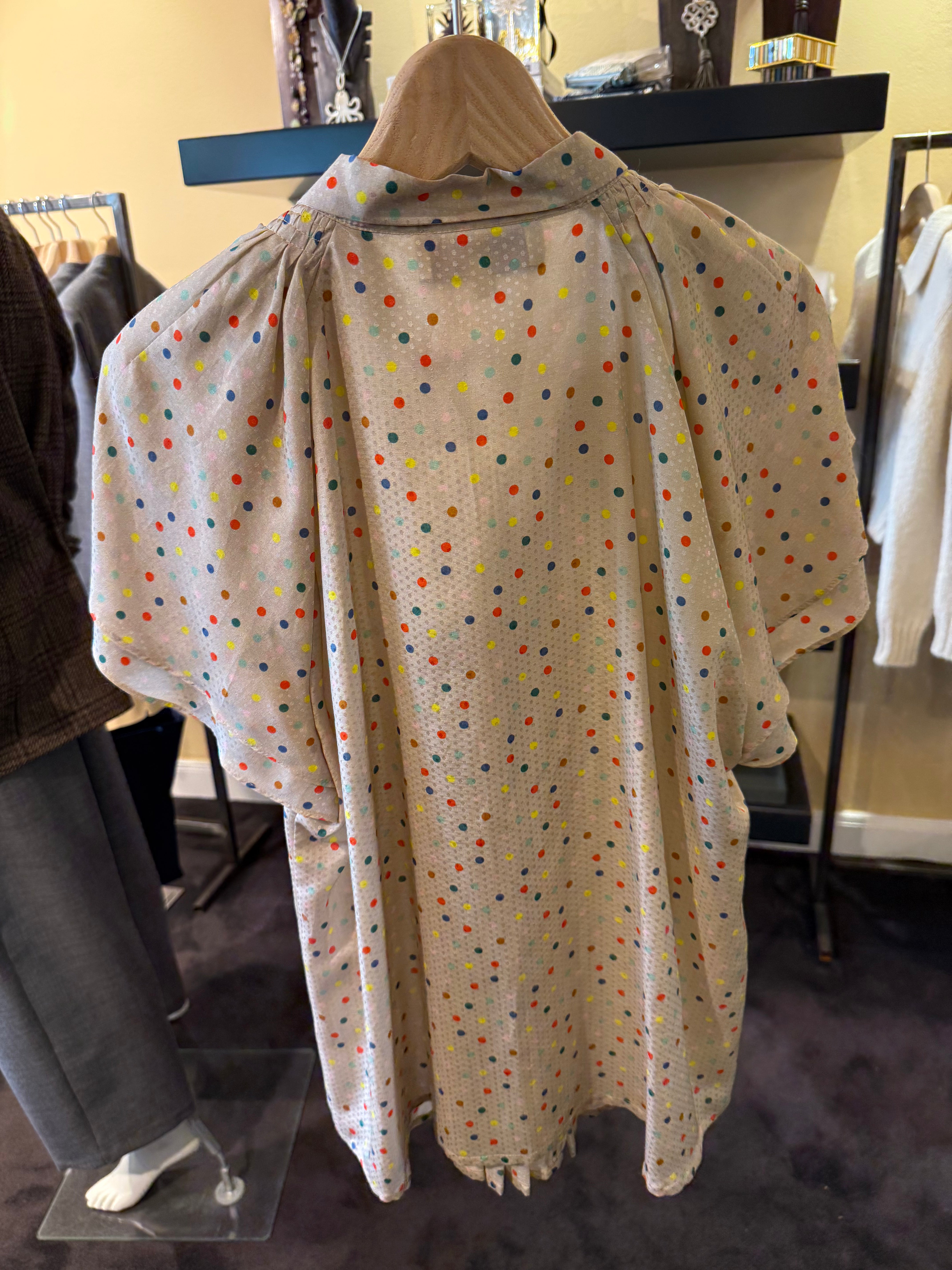 Seiden Top mit Schluppe