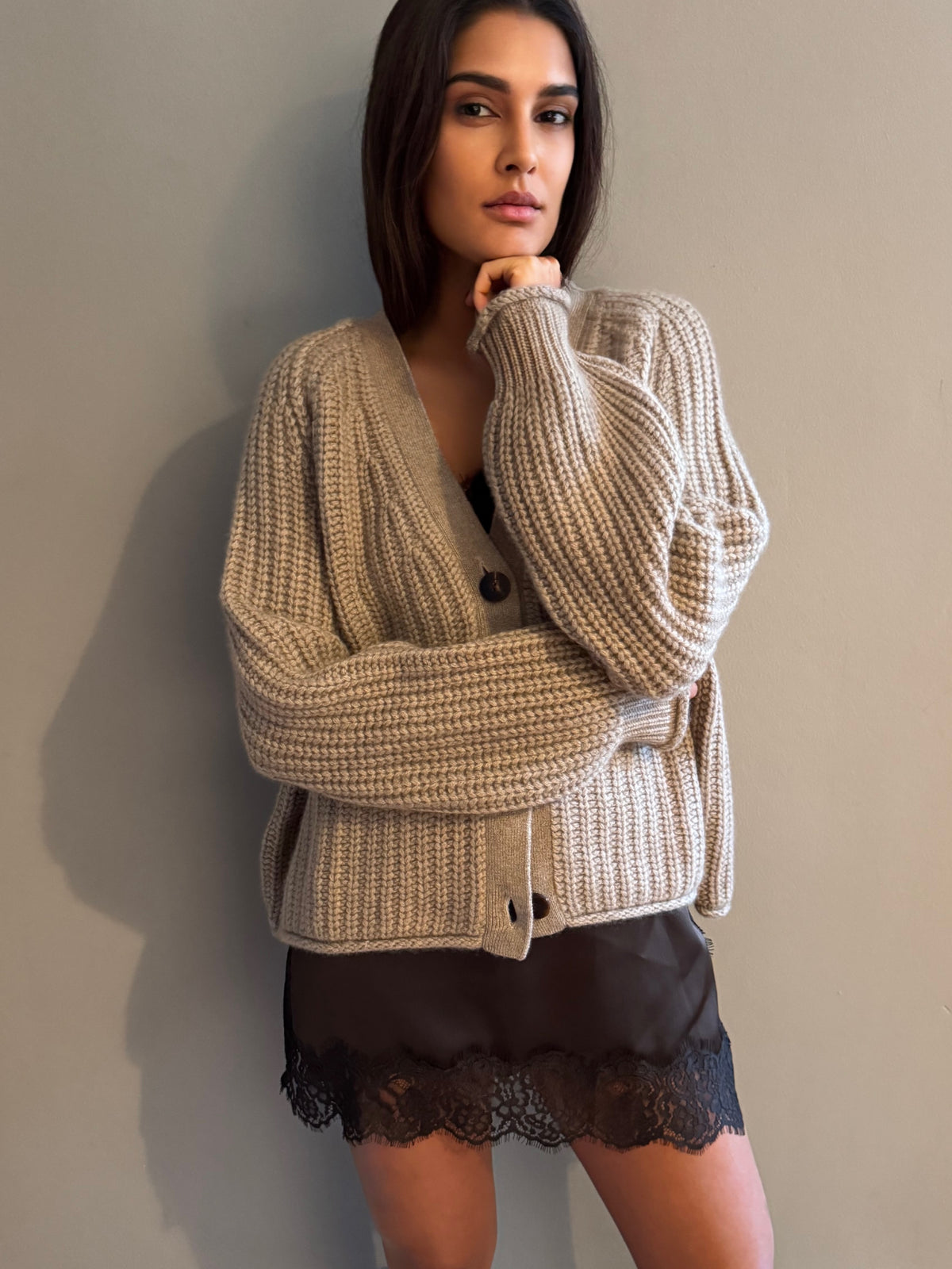 Cardigan Lena in Beige