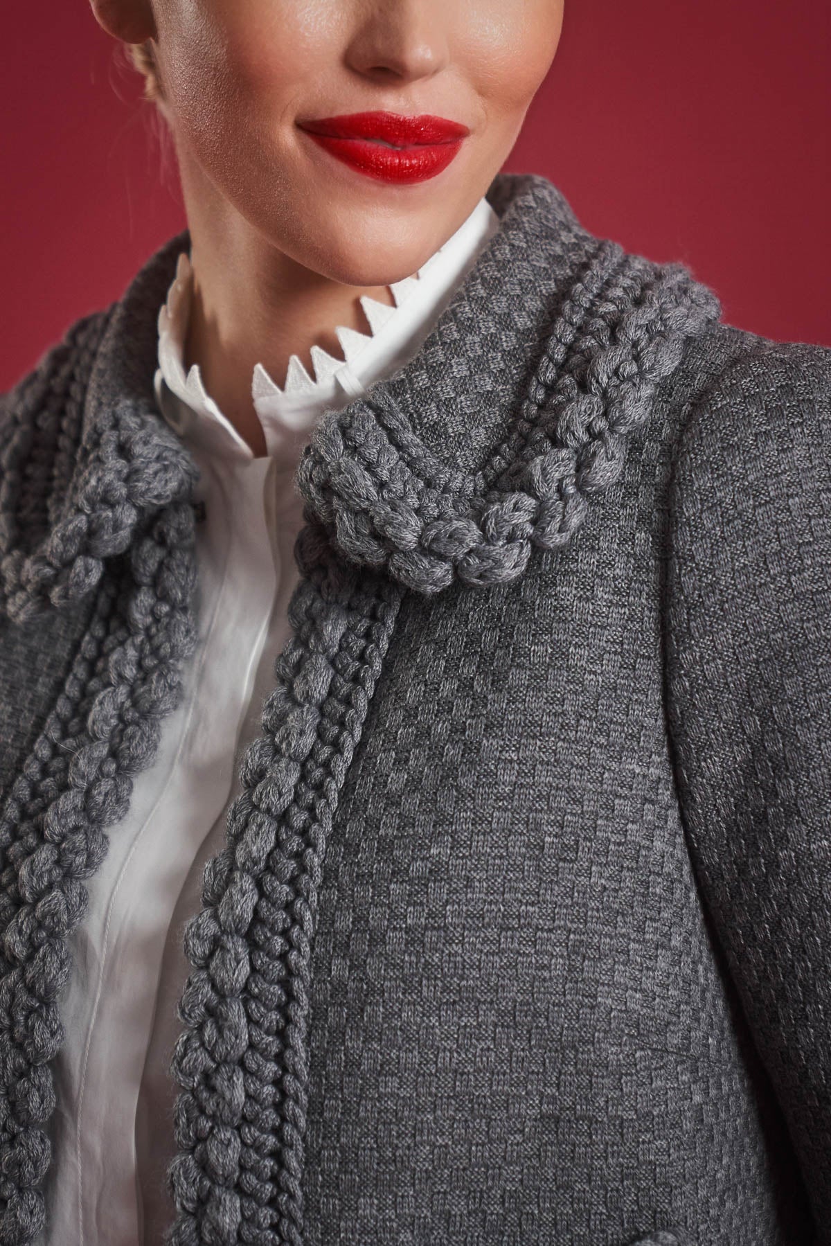 Kurze Jacke Grau