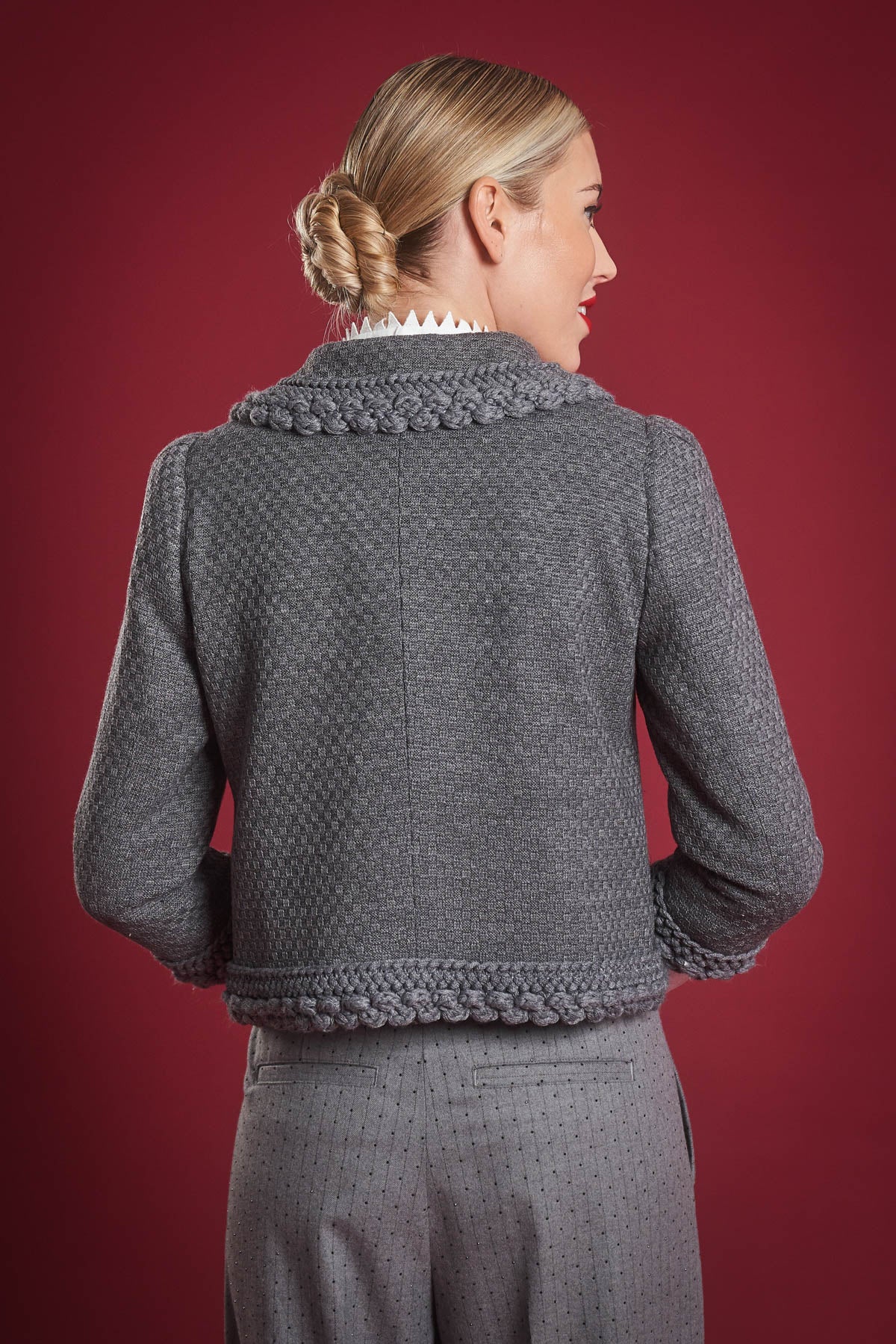 Kurze Jacke Grau