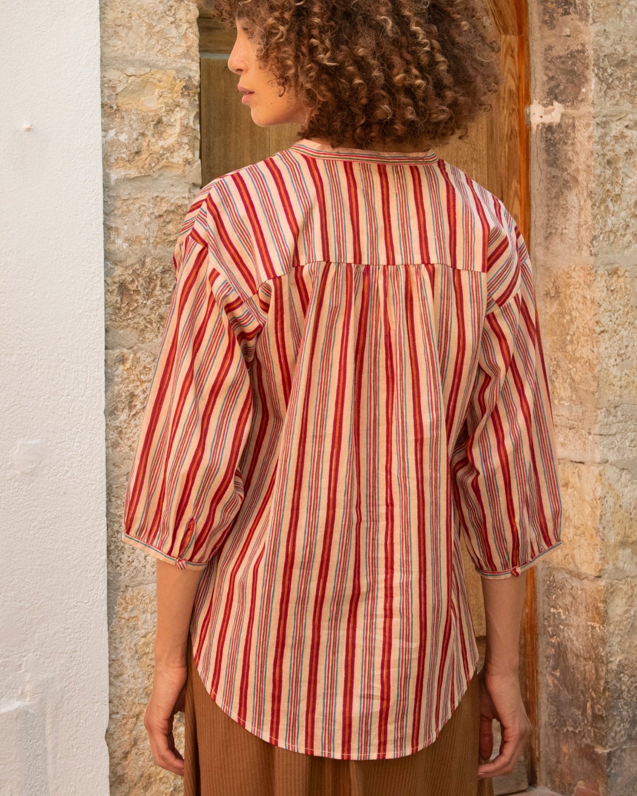Gestreiftes Top | Terracotta